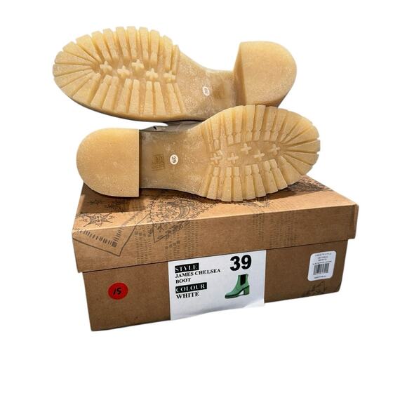 NIB! Free People Leather James Chelsea Chunky Boot in White - Size EU 39 - Picture 10 of 13